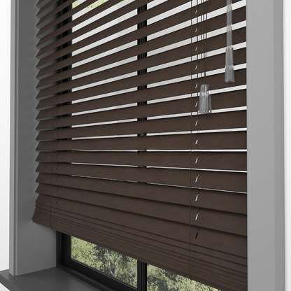 25mm Walnut Basswood Blinds