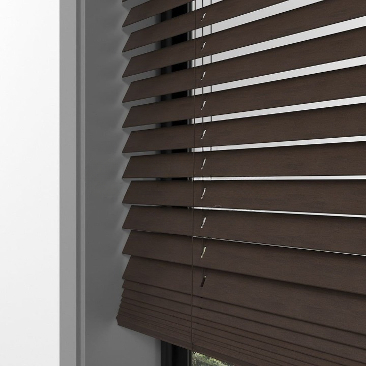 25mm Walnut Basswood Blinds