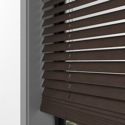 25mm Walnut Basswood Blinds