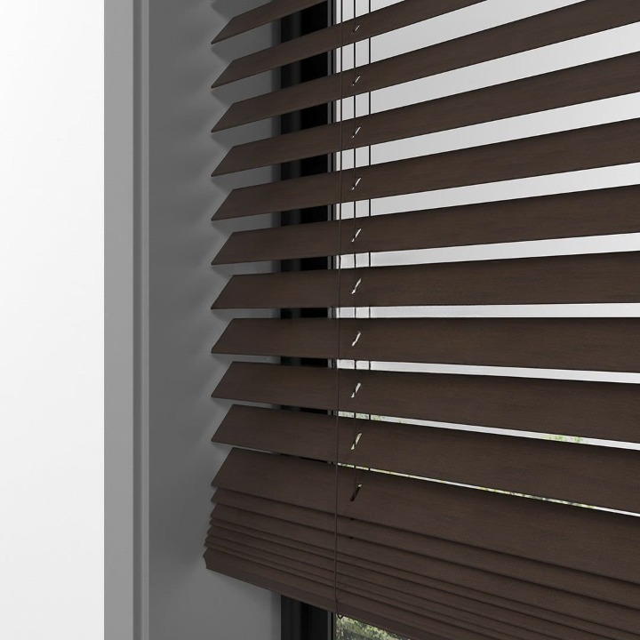25mm Walnut Basswood Blinds