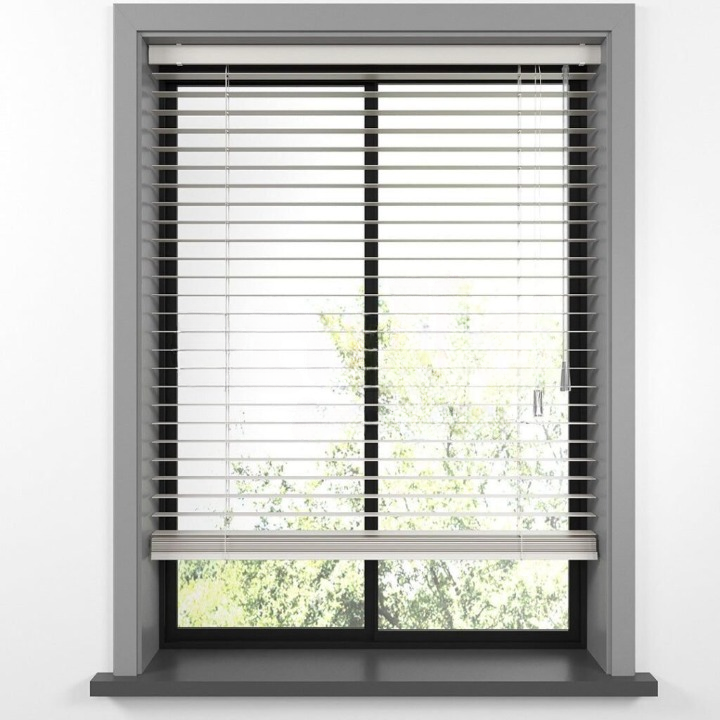 25mm Cream Basswood Blinds