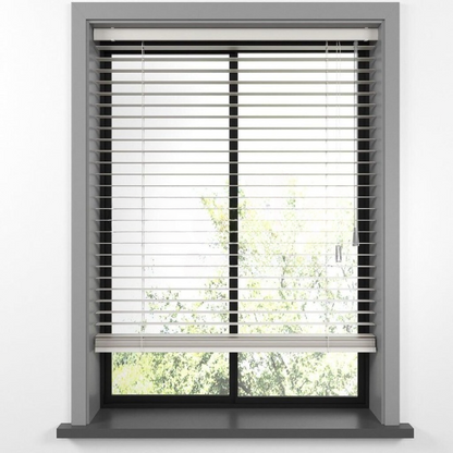 25mm Cream Basswood Blinds
