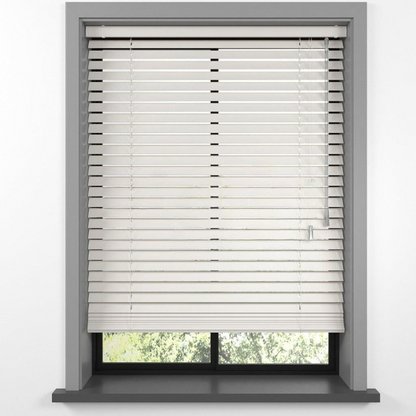 25mm Cream Basswood Blinds