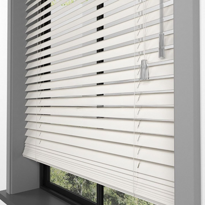 25mm Cream Basswood Blinds