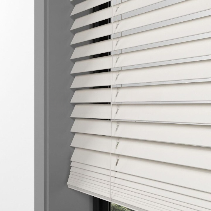25mm Cream Basswood Blinds