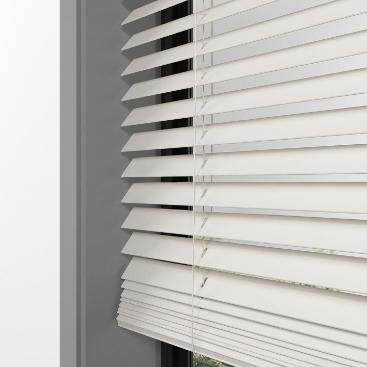25mm Cream Basswood Blinds