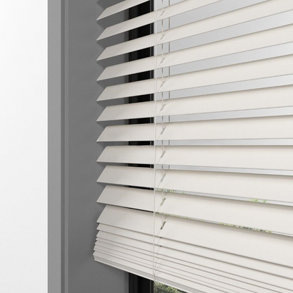 25mm Cream Basswood Blinds