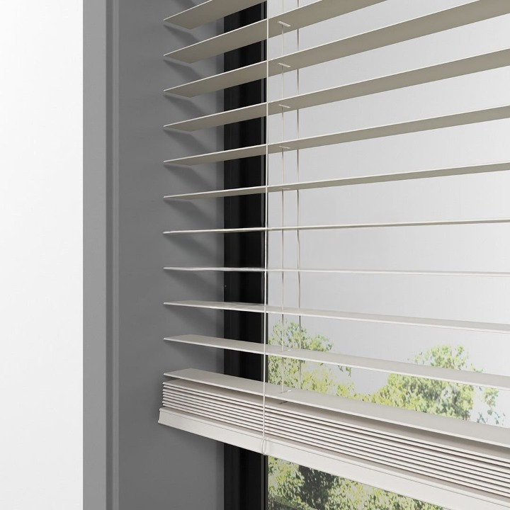 25mm Cream Basswood Blinds
