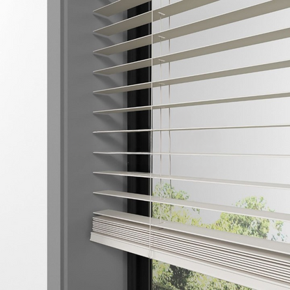 25mm Cream Basswood Blinds