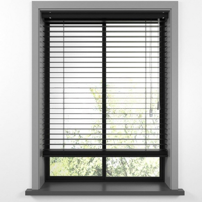 25mm Black Basswood Blinds