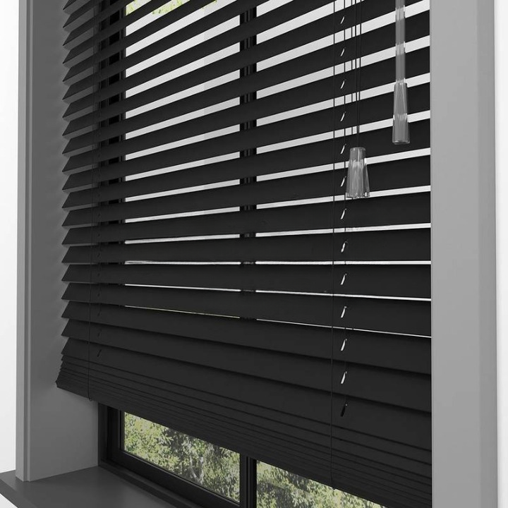 25mm Black Basswood Blinds