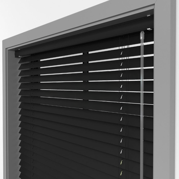 25mm Black Basswood Blinds