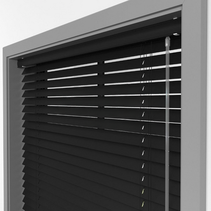 25mm Black Basswood Blinds