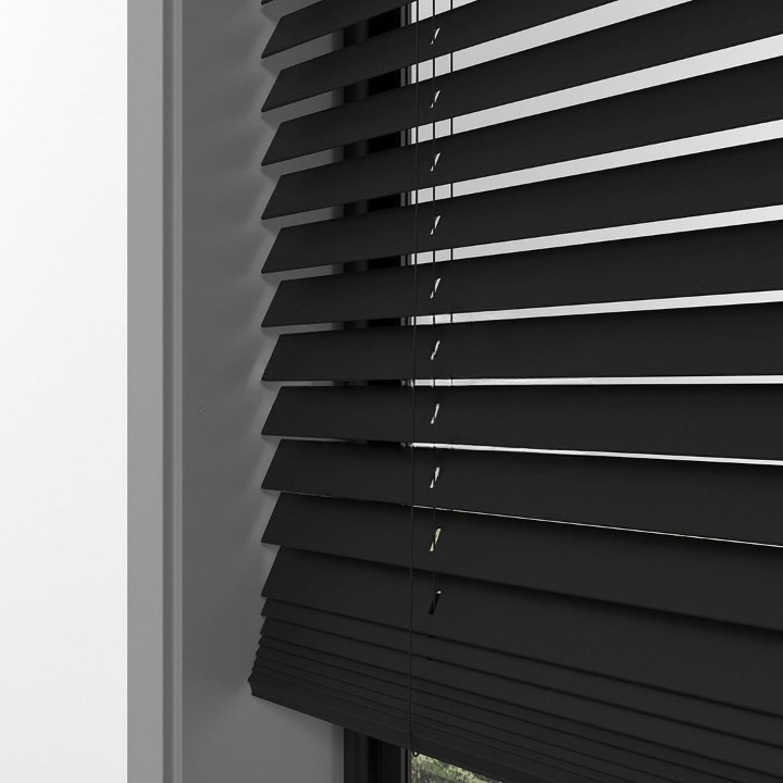 25mm Black Basswood Blinds