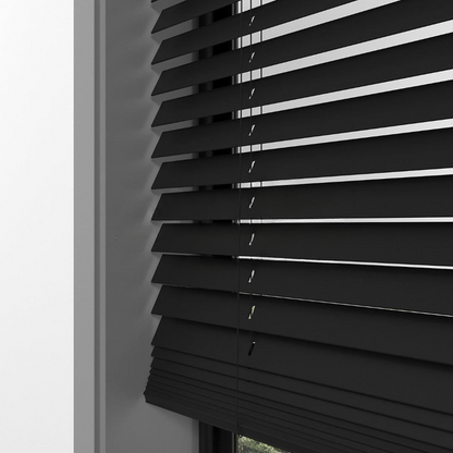 25mm Black Basswood Blinds