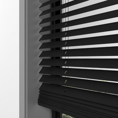 25mm Black Basswood Blinds