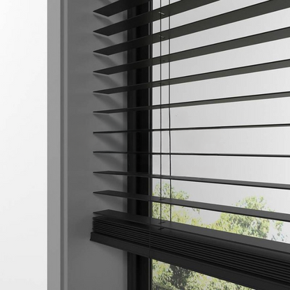 25mm Black Basswood Blinds