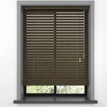25mm Tiger Eye Basswood Blinds
