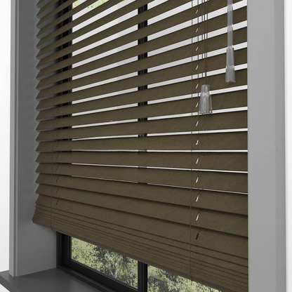 25mm Tiger Eye Basswood Blinds