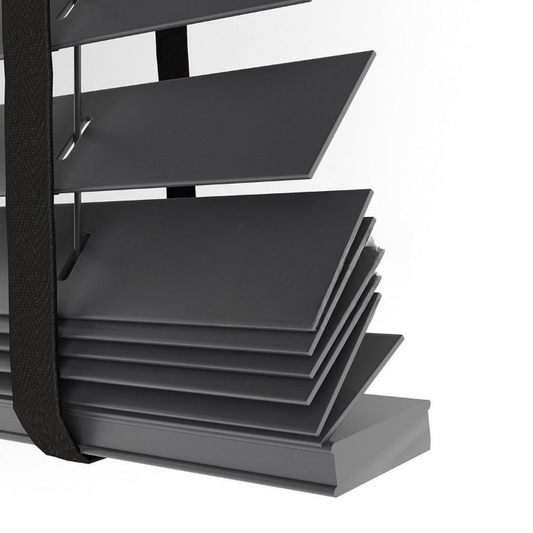 35mm Anthracite Basswood Blinds