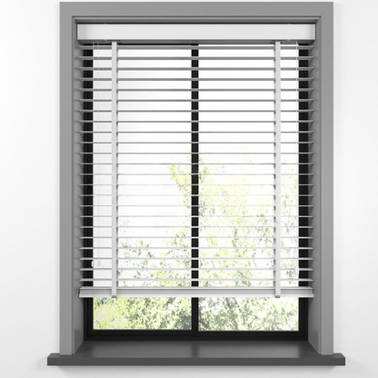35mm White Basswood Blinds