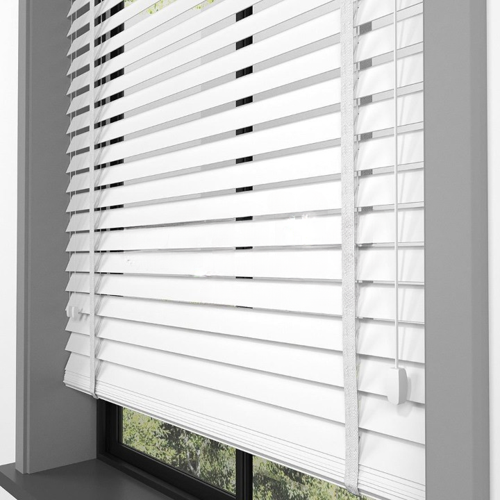 35mm White Basswood Blinds