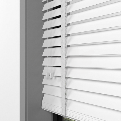 35mm White Basswood Blinds