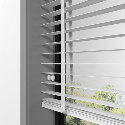 35mm White Basswood Blinds