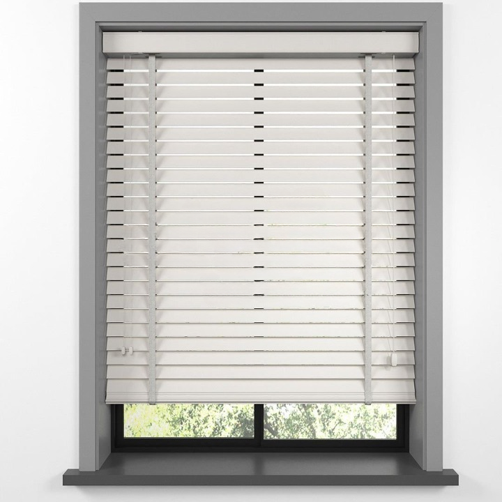 35mm Cream Basswood Blinds