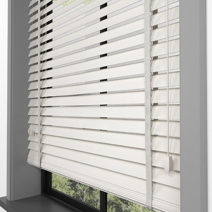 35mm Cream Basswood Blinds