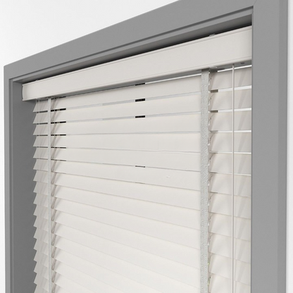 35mm Cream Basswood Blinds