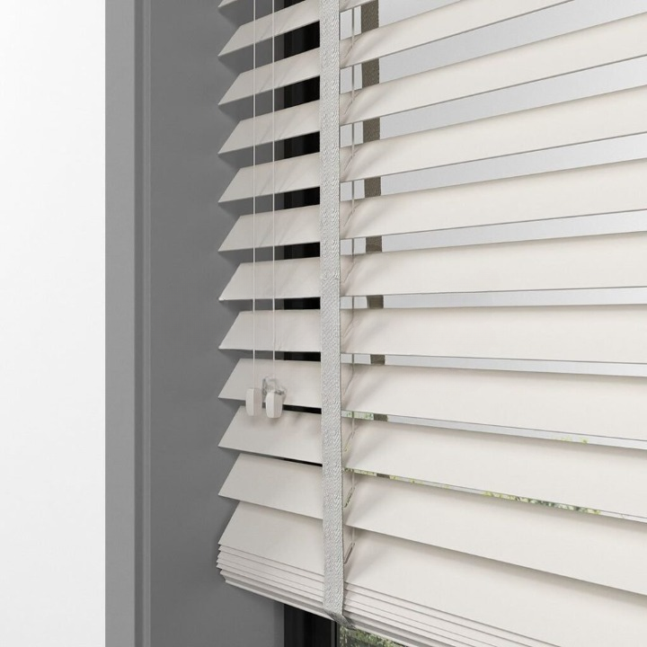 35mm Cream Basswood Blinds