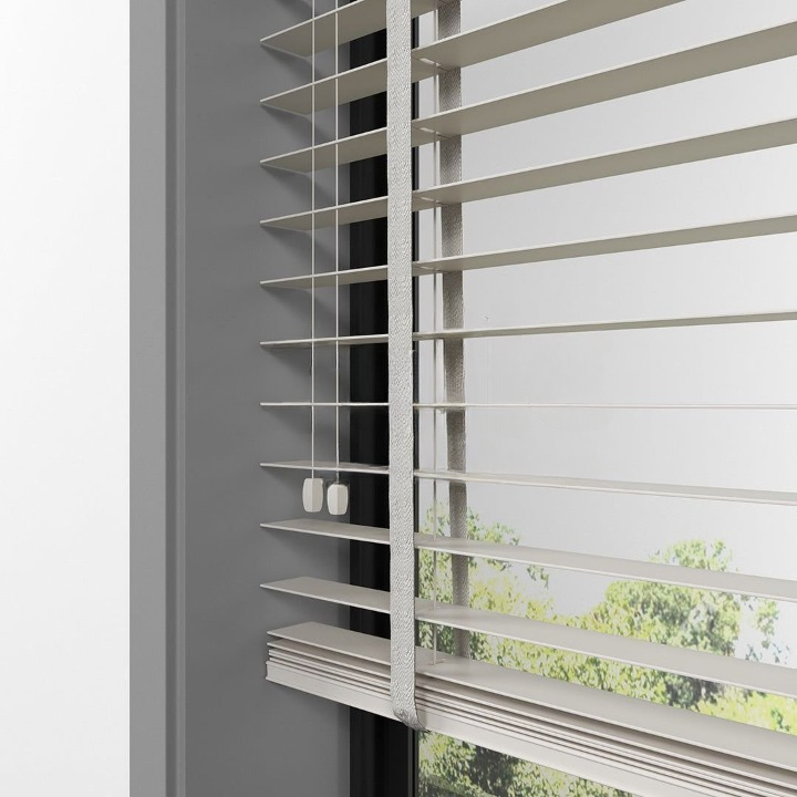 35mm Cream Basswood Blinds