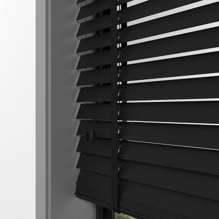 35mm Black Basswood Blinds