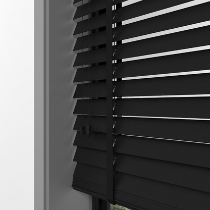 35mm Black Basswood Blinds