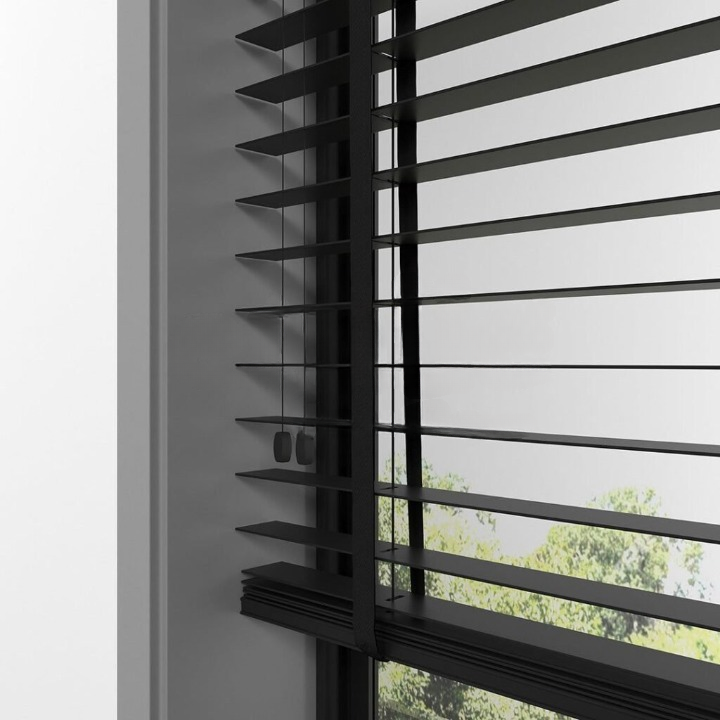 35mm Black Basswood Blinds