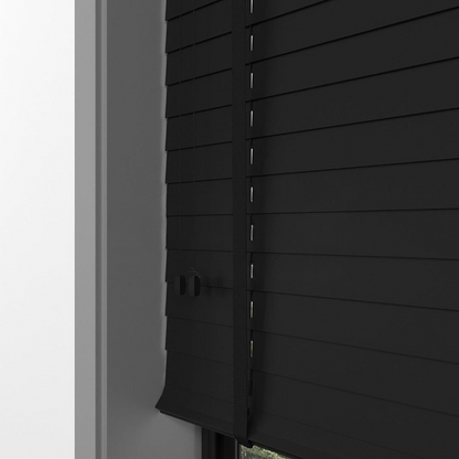35mm Black Basswood Blinds
