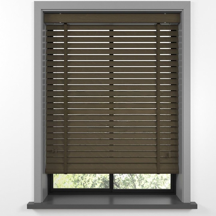 35mm Tiger Eye Basswood Blinds