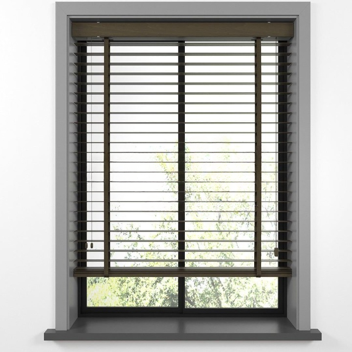 35mm Tiger Eye Basswood Blinds