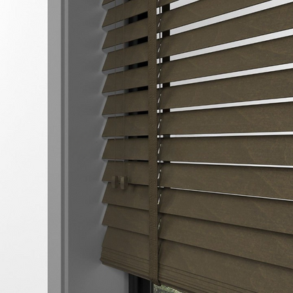35mm Tiger Eye Basswood Blinds