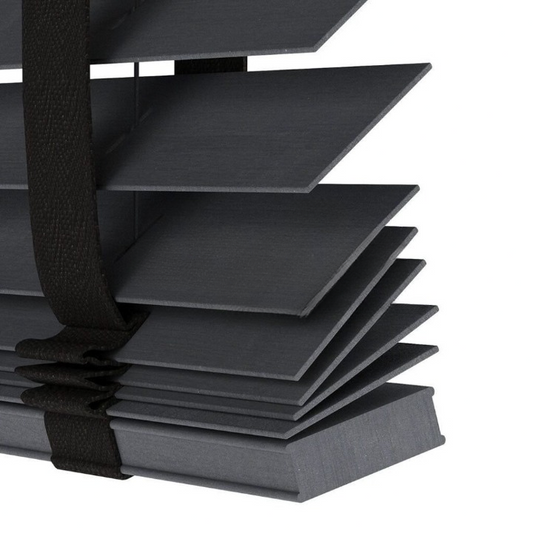 50mm Anthracite Bamboo Blinds