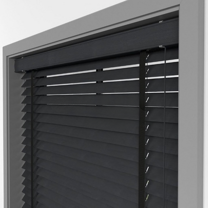 50mm Anthracite Bamboo Blinds