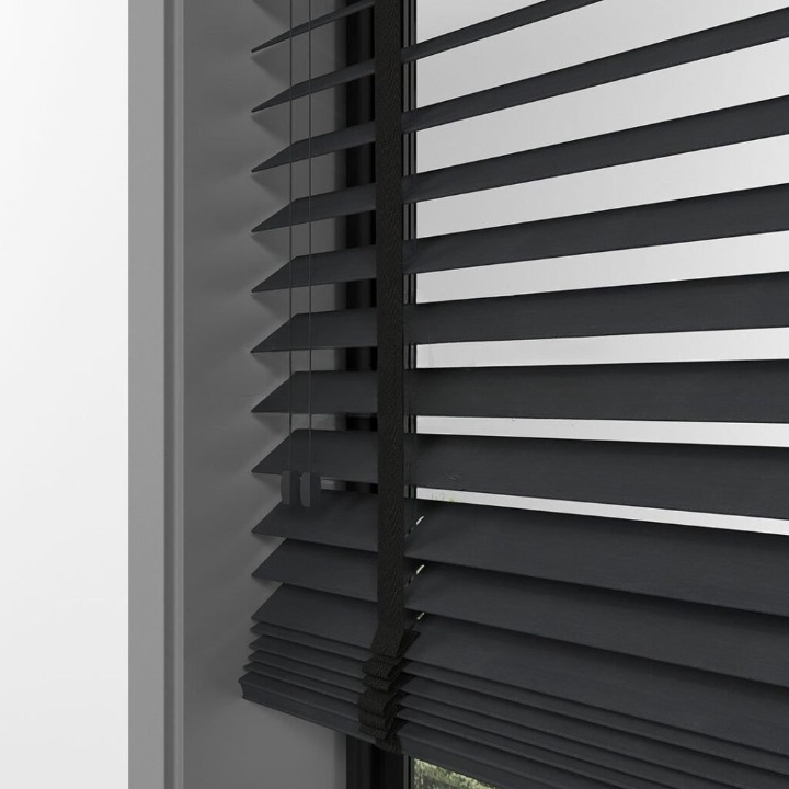 50mm Anthracite Bamboo Blinds