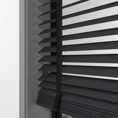 50mm Anthracite Bamboo Blinds