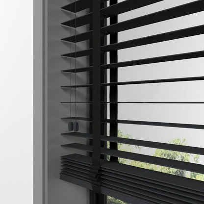 50mm Anthracite Bamboo Blinds