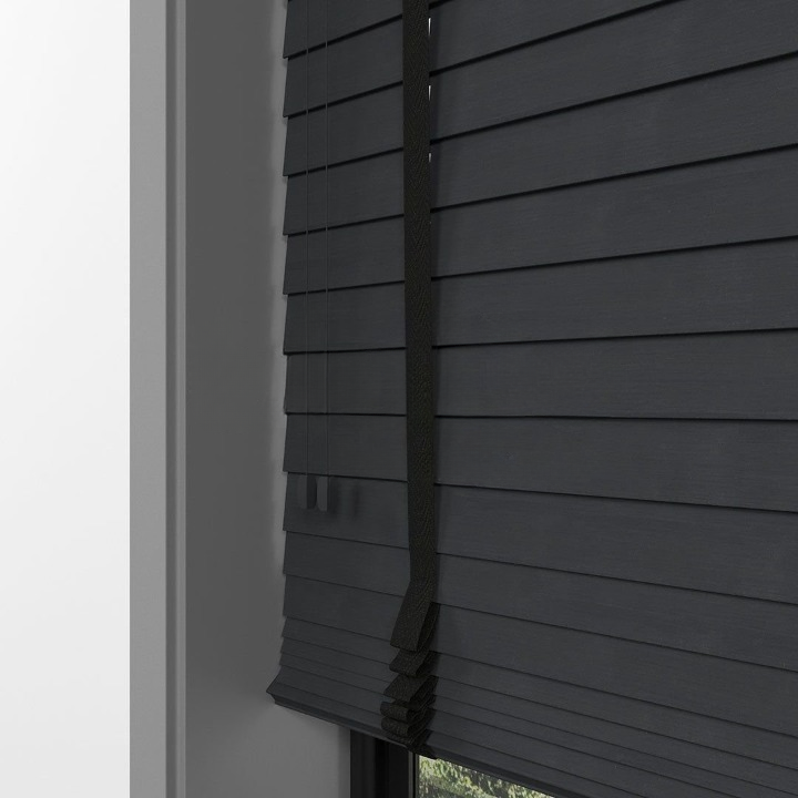 50mm Anthracite Bamboo Blinds