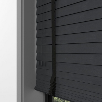 50mm Anthracite Bamboo Blinds