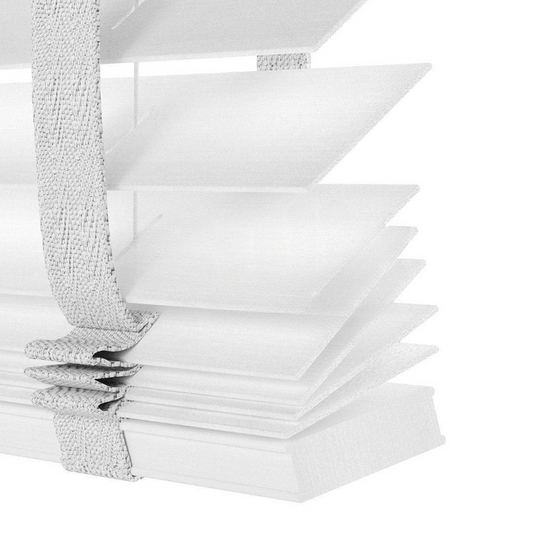 50mm White Bamboo Blinds