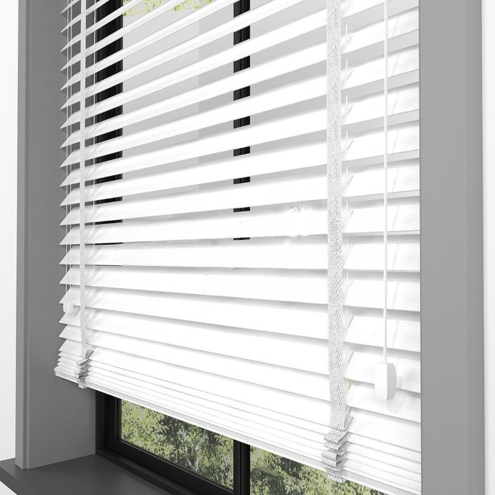 50mm White Bamboo Blinds