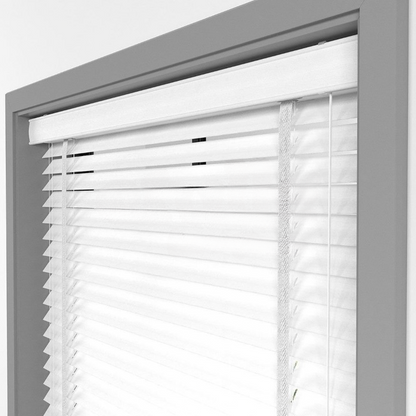 50mm White Bamboo Blinds